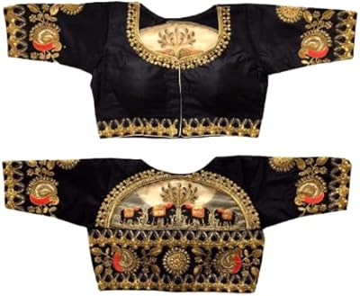 Blotmate embroidered ready-to-wear entirely sewn of Mohit Creations Designer for Sari.. Forget the long lines — DIAYTAR Nigeria is always open for shopping.