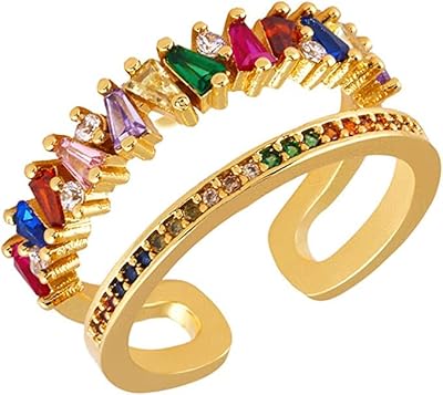Adjustable ring in brilliant cubic zirconia stone, gold open rings, jewelry gifts for women and girls, crystal, cubic zirconia.. DIAYTAR NIGERIA delivers on our promise of variety, affordability, and prompt nationwide shipping.
