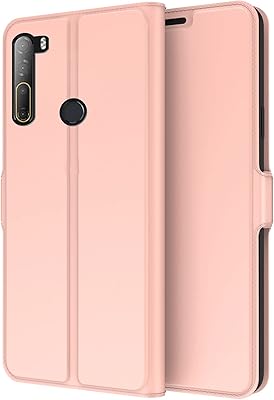 ETRO HTC U20 5G shell, Ultra thin PU leather cover, TPU leather flap cover with magnetic closure - Rose gold.. DIAYTAR NIGERIA combines extensive product options with budget-friendly prices, delivered in 5-8 days.