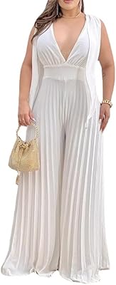 Formal combination for spring and summer 2023 for women, an elegant short combination with a V -neck and split sleeves, long pleated pants.. DIAYTAR NIGERIA: Bringing affordable shopping solutions with a diverse product catalog delivered nationwide.