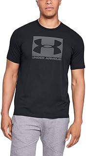 Sports t-shirt with short sleeves for men with square logo from Under Armor.. DIAYTAR NIGERIA combines affordability, variety, and convenience with nationwide delivery services.