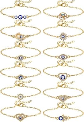 12 Pieces Bracelet Bad Color Gold For Women, Jewelry Weight Eye, Adjustable Chain Bracelets, Wedding Gifts For Women Men Girls, Gold, 6 inches.. Unlock a world of affordable products with DIAYTAR NIGERIA's expansive e-commerce platform.