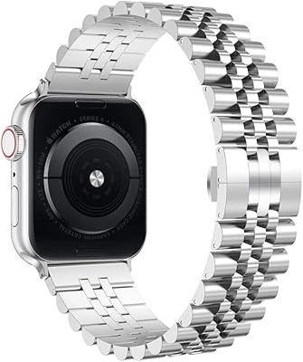 Margoun stainless steel watch strap for Apple Watch Series.. DIAYTAR NIGERIA: The marketplace that brings affordable products to every Nigerian home in under 8 days.