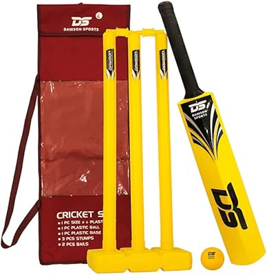 Unisex cricket set for adults Dawson Sports - 53005 yellow, size 6.. DIAYTAR NIGERIA: Making online retail accessible to all with affordable nationwide shipping.