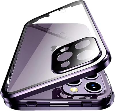 Lockable magnetic shell for iPhone 14 pro max glass shell with protector.. DIAYTAR NIGERIA delivers value, variety, and convenience with our nationwide 5-8 day shipping.