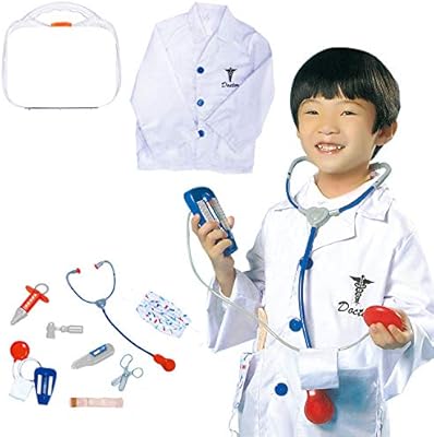 Yala Baby children's doctor's costume - play and role play set for boys and girls aged 3 to 8 (doctor's costume, 80 - 110 cm).. Affordable luxury and fast service — only on DIAYTAR Nigeria.