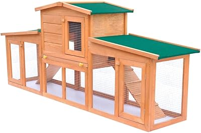 Vedaxl Large Cage for Rabbits With Roof, House for Small Animals for Chicken coop, Pet Transport Cage, Wooden House.. Nigeria shops with DIAYTAR — wide selection, fast shipping, and great value.