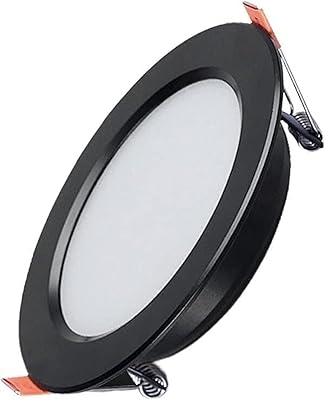 Strong black aluminum aluminum spots, anti-dazzling, built-in, ultra-thin thin panel, European luxury ceiling lights (color: white light, size: 5W).. DIAYTAR NIGERIA connects desires with reality through affordable prices and reliable delivery service.