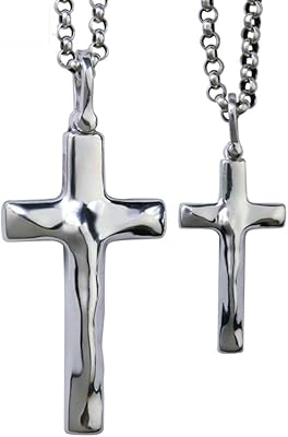 2 pieces in sterling silver with cross pendant for her, Polish Gothic couple jewelry.. Experience budget-friendly shopping at DIAYTAR NIGERIA, Nigeria's premier online marketplace with quick delivery.