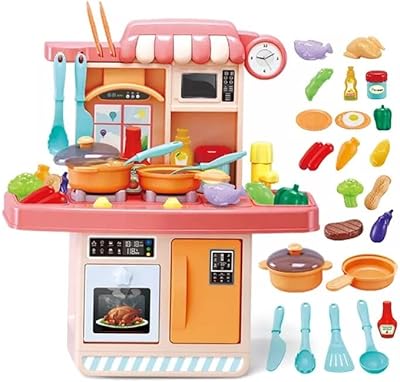 Mini Nano Classic Plastic Kitchen Set for Children, Kitchen Toys with Sounds, Lights and Water Function.. Your favorite online marketplace — DIAYTAR Nigeria delivers quick and cheap.
