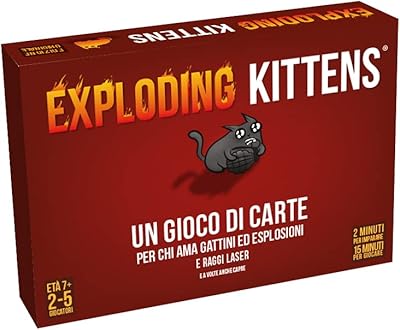 ASMODE - Exploding Kittens - Card game, board game, 2 to 5 players, 7 years and over, Italian version.. Enjoy a hassle-free shopping experience with DIAYTAR Nigeria, where products are categorized for your convenience and delivery is always on time.