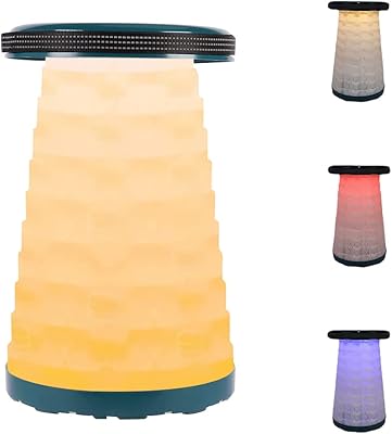 Folding Camping Chair with Retractable LED LED Adjustable in height for adults, Sustainable round bench with 3 -color LED light for campsite, fishing, trips, barbecues outdoors.. Shop with confidence at Nigeria's leading affordable e-commerce platform with reliable delivery services.