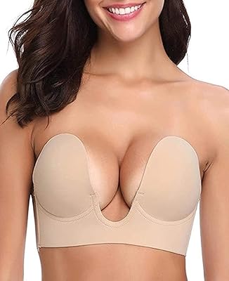 Reusable adhesive bra for women in the form of a push-up bra.. Experience the convenience of online shopping with DIAYTAR NIGERIA's reliable 5-8 day delivery service.