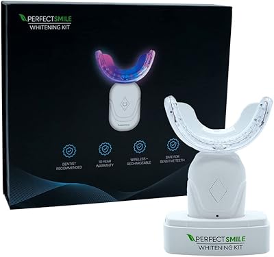 Advanced Kit of Missing at home teeth Perfect Smile - Tested clinically to obtain teeth up to 3 sharing shades in just 7 days - easy to use and without danger for sensitive teeth and gums - wireless and rechargeable.. Save time and money with DIAYTAR Nigeria’s online store.