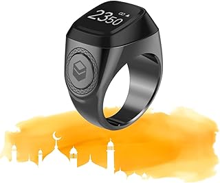 Ring Equipla Tasbeeh male Islamic prayer reminder of the prayer moment.. DIAYTAR NIGERIA: Your trusted partner for affordable online shopping with reliable delivery timeframes.