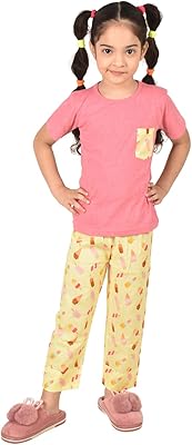 Frangipanier Nightwear I Scream Ice Cream Night clothes set for children's pajamas.. DIAYTAR NIGERIA: Your gateway to affordable products delivered reliably across Nigeria.