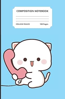 Kawaii love cat Journal speaking on the phone: 6x9 inch 100 pages university souvenir notes notebook.. Shop smarter with DIAYTAR Nigeria — affordable prices and a wide product range delivered in just 5 to 8 days.