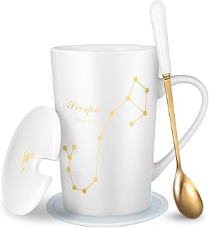Fullcci-16oz Creative Christmas Gift Constellation Scorpion Coffee Mug Improved Smooth Smooths for Smoothies.. DIAYTAR NIGERIA delivers affordability and convenience to your doorstep within 8 days of purchase.