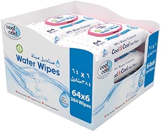 Cool & cool water wipes for baby, set of 6 packets 64 wipes = 384 wipes.. Wide range, low cost, fast delivery — that’s DIAYTAR Nigeria.