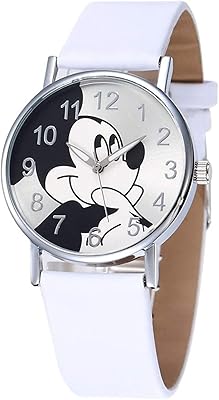 Beautiful watch with Mickey Mouse design with bracelet, woman watch with cartoon pattern for students.. Shop from anywhere in Nigeria and receive your DIAYTAR purchases at affordable prices within a week.