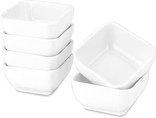 Dealing ramekins 4 oz, square with square soufflé for pudding, crème brûlée, dessert, snack, pastry molds and immersion dish, goes in the oven, set of 6.. Transform your shopping experience with DIAYTAR NIGERIA's vast product selection delivered at unbeatable prices.