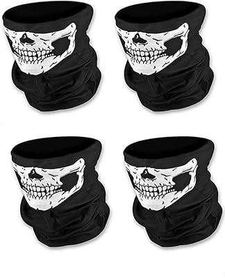 4pcs ENICGIC HEADWEAR BANDANA HALLOWEEN CANNE MASK CAGOULE MASCS Breaty Masks Tugnot For Motorcycle Driving, Running, Black, M, Black, Middle.. Shop with purpose at DIAYTAR NIGERIA and receive products at unbeatable prices within the week.