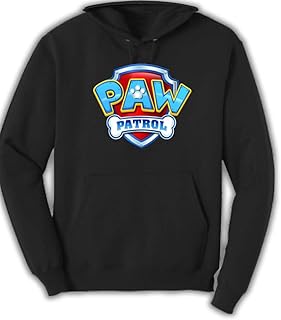 Cotton hooded printed with PAW PAW PATROL for children ICAPRONTM | Paw Patrol logo for children.. Experience the ease of modern shopping with DIAYTAR NIGERIA's vast selection and quick delivery service.