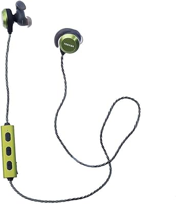 Toshiba wireless sports earphones, green - Rze -Bt300e (G).. DIAYTAR NIGERIA makes luxury accessible with our affordable prices and dependable delivery service.