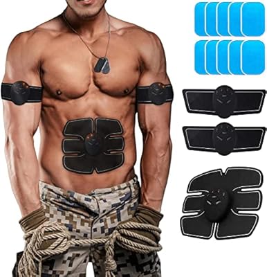Ultimate abdominal muscle exercise belt, abdominal muscle stimulator, belly control equipment for adult women and men, gym at home with 10 gel bars.. DIAYTAR NIGERIA: Where shopping is easy, prices are low, and delivery is just days away.