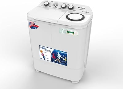Admiral washing machine with double tank, 6 kg (warranty one year).. Your complete shopping solution, DIAYTAR NIGERIA delivers variety and value within the week.