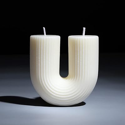 Candle of perfumed soybean wax in the shape of a white ribbed, simple geometric decorative candles, beautiful aesthetic candle made by long -term for bedroom, wedding, birthday.. Looking for a deal? DIAYTAR Nigeria has thousands waiting for you.
