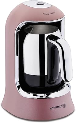 Korkmaz - Kahvekolik, rose and silver coffee maker, A860-06.. Shop without boundaries at DIAYTAR NIGERIA, offering extensive variety at prices you'll appreciate.