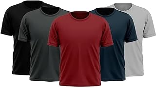 Lot of 5, 4, 3, 2, 1 t-shirts with mid-long for men, comfortable and inexpensive prices for summer.. DIAYTAR NIGERIA: Your trusted e-commerce partner with extensive product choices and affordable delivery.