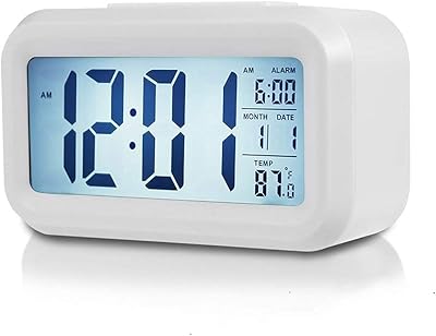 Digital alarm clock, alarm clock with figures, intelligent LED digital sleep, indicates the date and temperature on the screen, alarm clock with 12/24 hour switch, simple operation (smart alarm clock).. Nigeria's most loved e-commerce platform delivers affordable shopping solutions to your doorstep.