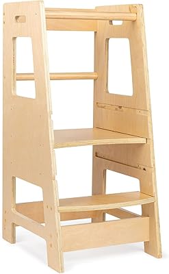 Standard Tour for Kidsworks - Kitchen Kitchen Bench With Adjustable Standing Platform - Montessori Wooden Standing Tower - Children's Sandeau.. DIAYTAR NIGERIA: Your trusted e-commerce partner with extensive product choices and affordable delivery.