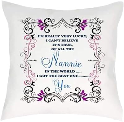 Charo Gifts Theme Mother's Day, I'm really lucky - Nannie cushion cover 40 cm x 40 cm... DIAYTAR NIGERIA delivers what you want at prices you'll love, all within 5-8 days nationwide.
