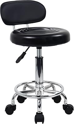 Modern pivoting chair in leather PU KK Toner with low back, height adjustable for work and the living room with footrest (black).. DIAYTAR NIGERIA makes quality accessible to all with our affordable prices and quick delivery service.