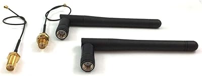 2 Antenna connectors RF SMA male 433 MHz with high 3DBI gain + 2 U.FL ipx connectors to female SMA, 15 cm cable of 15 cm.. DIAYTAR NIGERIA brings affordable shopping solutions to every corner of Nigeria in just 5-8 days.