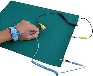 Antistatic silicone bracelet, antistatic carpet, antistatic silicone bracelet, electronostatic discharge electronic kit for work wire.. Why wait? Get your order in 5–8 days with DIAYTAR Nigeria.