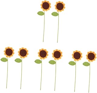 Todmumy 8 pieces artificial knitted tucotated tulip artificial tulips sunflower decorations Wedding decor in hand flower with crochet flower.. DIAYTAR NIGERIA: Revolutionizing how Nigerians shop with affordable prices and prompt delivery services.