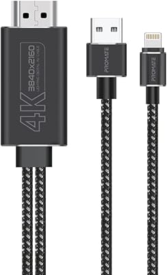 HDMI 4K cable to USB and Lightning Ultra HD PROMATE.. Discover the perfect shopping balance at DIAYTAR NIGERIA with competitive prices and prompt delivery.