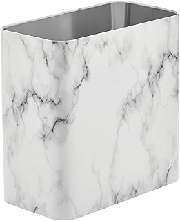 Small rectangular bin in steel mdesign narrow thin 24 gallons for bathrooms.. DIAYTAR NIGERIA brings the nation's largest product catalog to your doorstep at prices you'll appreciate.