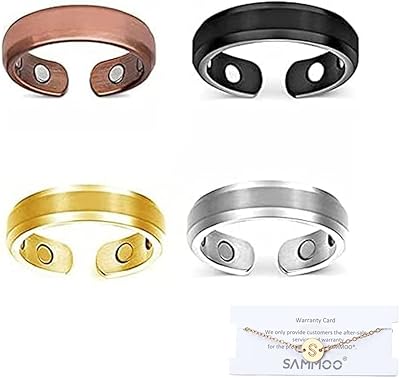 Magnetic Night Therapy Ring for Men Samoo - Magnetic Titanium Magnetic Therapy Ring, Magnetic Trendy Titane Magnetic Ring, Magnetic Rings open in brass, improves sleep.. DIAYTAR NIGERIA: Where quality products become affordable with our nationwide shipping service.