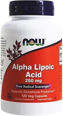 Alpha-lipoic acid capsules Now Foods 250 mg, 120 units.. Shop electronics, clothes, and everything in between on DIAYTAR Nigeria.