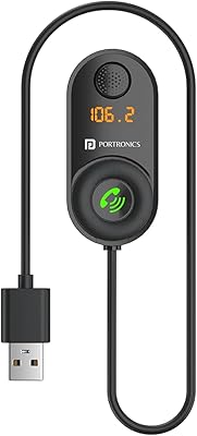 Bluetooth car Portronics Auto 17 inch car receiver for hands -free calls, music system, supports all smartphones (black).. DIAYTAR NIGERIA makes luxury accessible with our affordable prices and dependable delivery service.