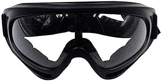 Outdoor glasses - UV400 windbreaker protective glasses for skiing, motorcycle, horse riding, for men and women (black frame/transparent glasses).. Your ideal shopping partner, DIAYTAR NIGERIA offers extensive variety with reliable nationwide shipping.