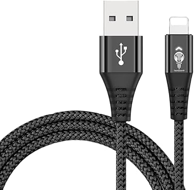 12 m fast techoverip fast charging cable with LED charger and braided synchronization in nylon.. Discover why millions choose DIAYTAR for affordable online shopping with delivery in just 5-8 days.