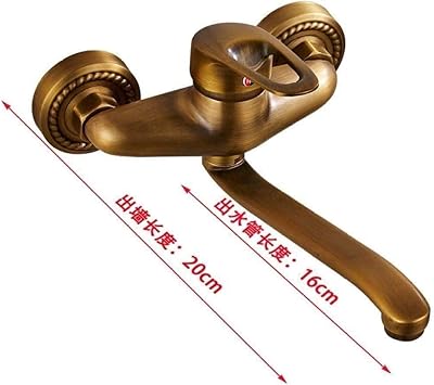 Ancient brass bathroom faucet with long -beaked handle faucet mixer.. DIAYTAR NIGERIA provides endless shopping possibilities with affordable prices and prompt delivery service.