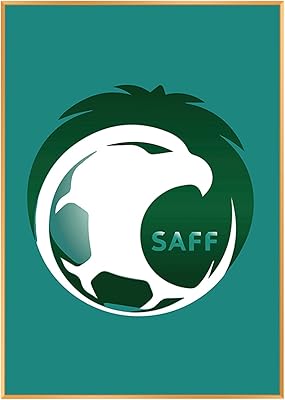 Hanging plaque in the shape of a crystal mirror with logo of the World Cup of football, souvenir gift for fans of Saudi Arabia, wall decoration for the house, bar, restaurant, 15.7 x 23.6 inches, black.. Shop with purpose at DIAYTAR NIGERIA, where your money goes further and delivery is always prompt.