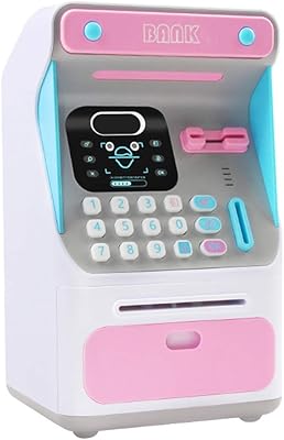 Electronic piggy bank with 【Face Lock】, Rechargeable piggy bank with facial locking and bank card protection, money saving box and coins, money saving toy for toddlers (pink) boys (pink).. Get more, save more — only on DIAYTAR Nigeria.